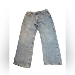 Vintage Lucky Brand Men's Light Blue Dungarees